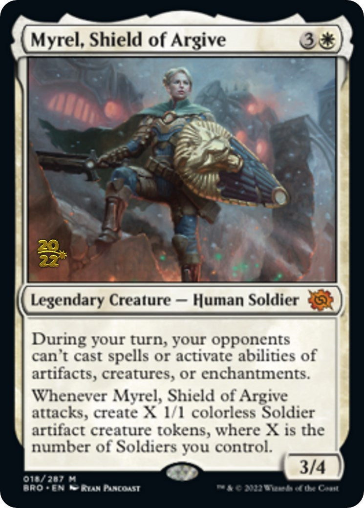 Myrel, Shield of Argive [The Brothers' War: Prerelease Promos] | Gaming Infinity