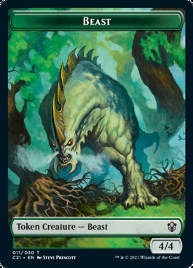 Beast (011) // Insect Token [Commander 2021 Tokens] | Gaming Infinity