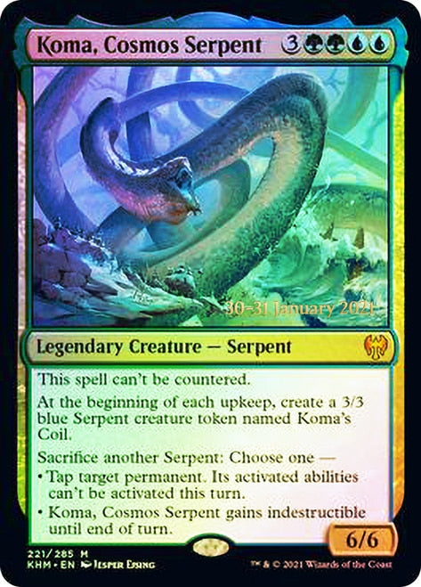 Koma, Cosmos Serpent  [Kaldheim Prerelease Promos] | Gaming Infinity