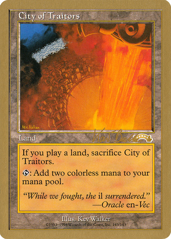 City of Traitors (Kai Budde) [World Championship Decks 1999] | Gaming Infinity