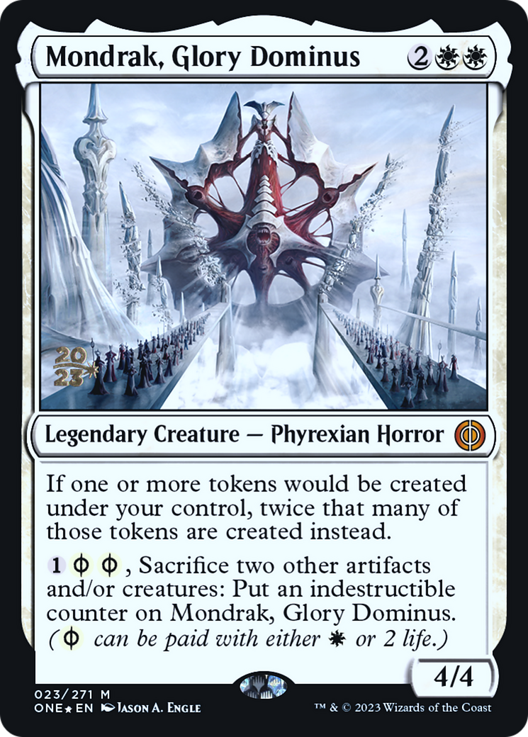 Mondrak, Glory Dominus [Phyrexia: All Will Be One Prerelease Promos] | Gaming Infinity