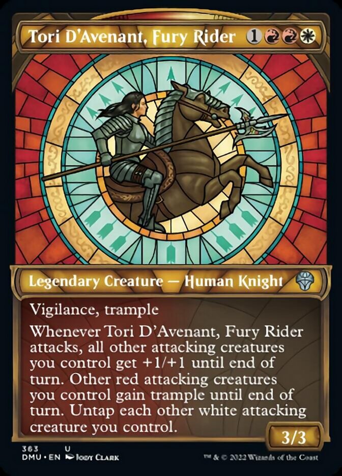 Tori D'Avenant, Fury Rider (Showcase Textured) [Dominaria United] | Gaming Infinity