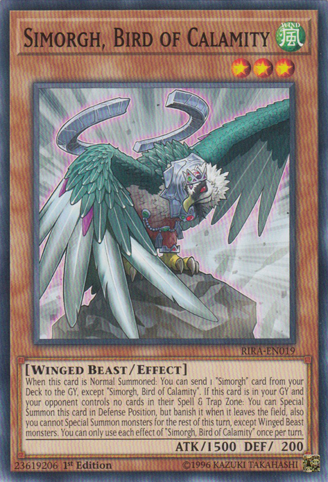 Simorgh, Bird of Calamity [RIRA-EN019] Common | Gaming Infinity