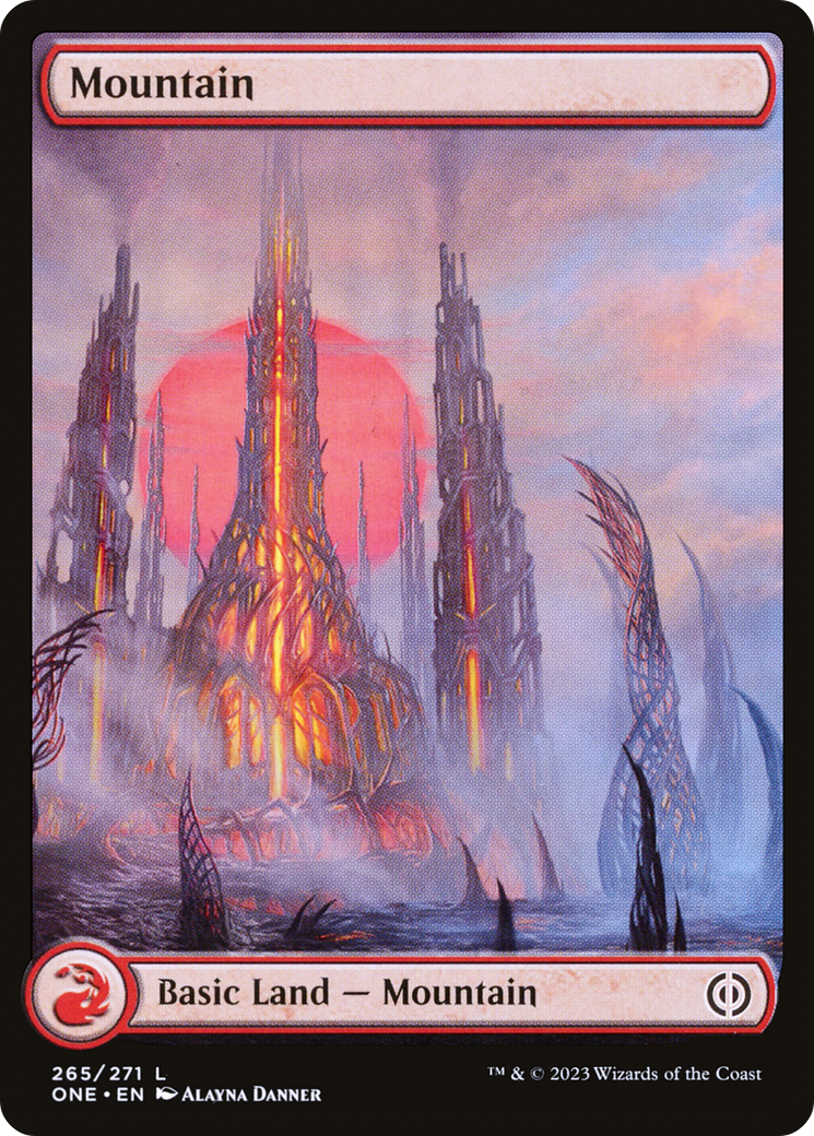 Mountain (265) (Full-Art) [Phyrexia: All Will Be One] | Gaming Infinity