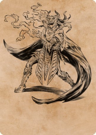 Livaan, Cultist of Tiamat Art Card [Commander Legends: Battle for Baldur's Gate Art Series] | Gaming Infinity