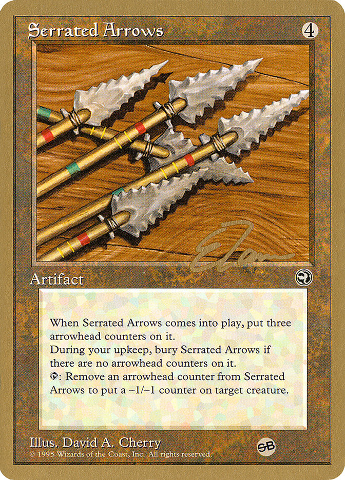 Serrated Arrows (Eric Tam) (SB) [Pro Tour Collector Set] | Gaming Infinity