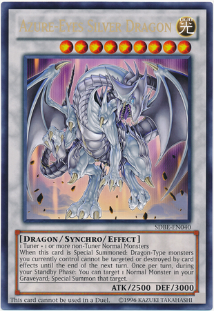 Azure-Eyes Silver Dragon (Oversized) (Silver Dragon) [SDBE-EN040] Promo | Gaming Infinity