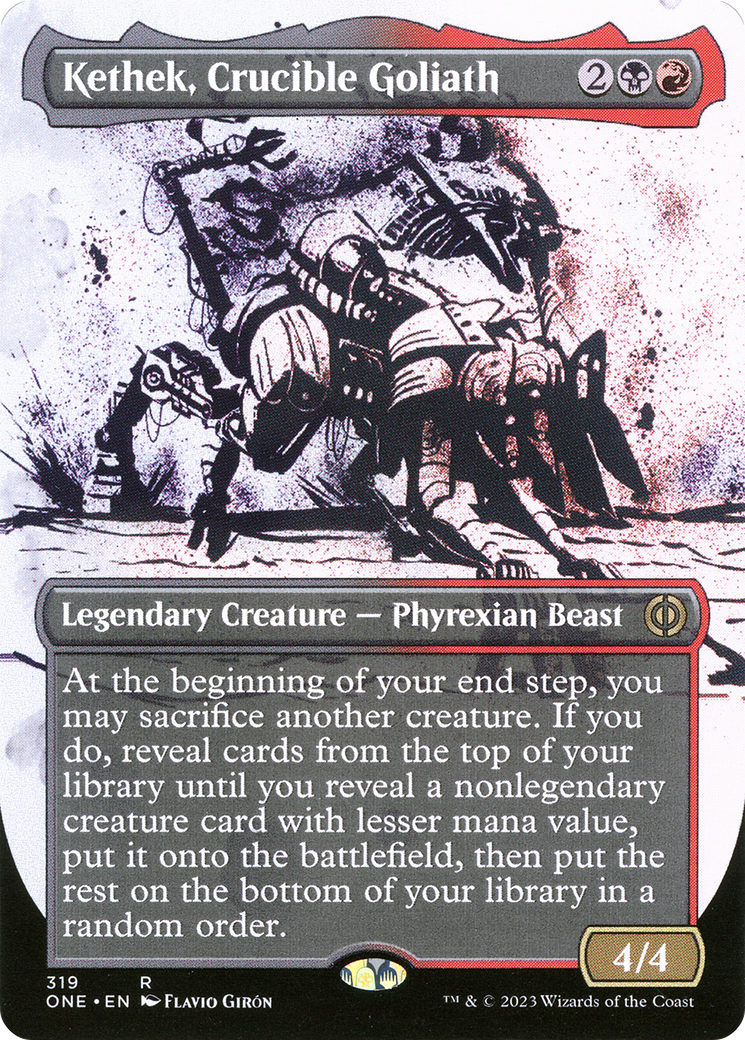 Kethek, Crucible Goliath (Borderless Ichor) [Phyrexia: All Will Be One] | Gaming Infinity