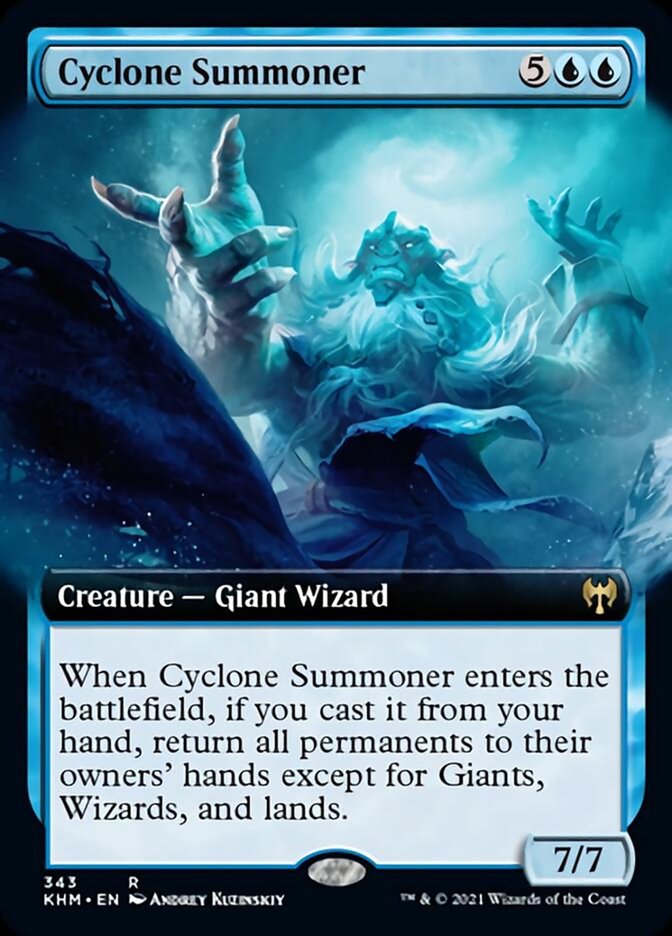 Cyclone Summoner (Extended Art) [Kaldheim] | Gaming Infinity