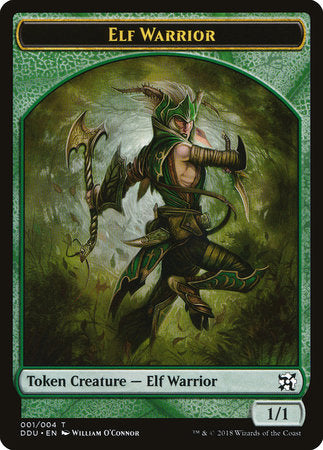 Elf Warrior Token [Duel Decks: Elves vs. Inventors Tokens] | Gaming Infinity