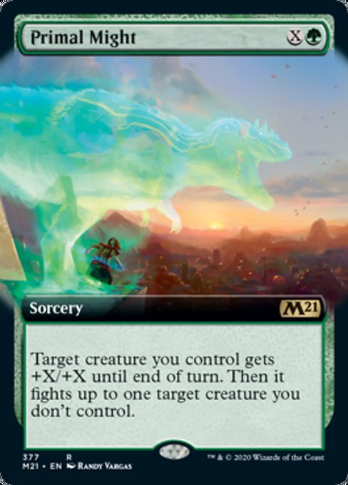 Primal Might (Extended Art) [Core Set 2021] | Gaming Infinity