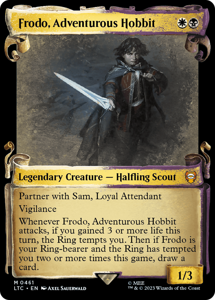 Frodo, Adventurous Hobbit [The Lord of the Rings: Tales of Middle-Earth Commander Showcase Scrolls] | Gaming Infinity