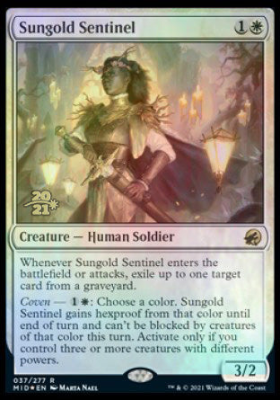 Sungold Sentinel [Innistrad: Midnight Hunt Prerelease Promos] | Gaming Infinity