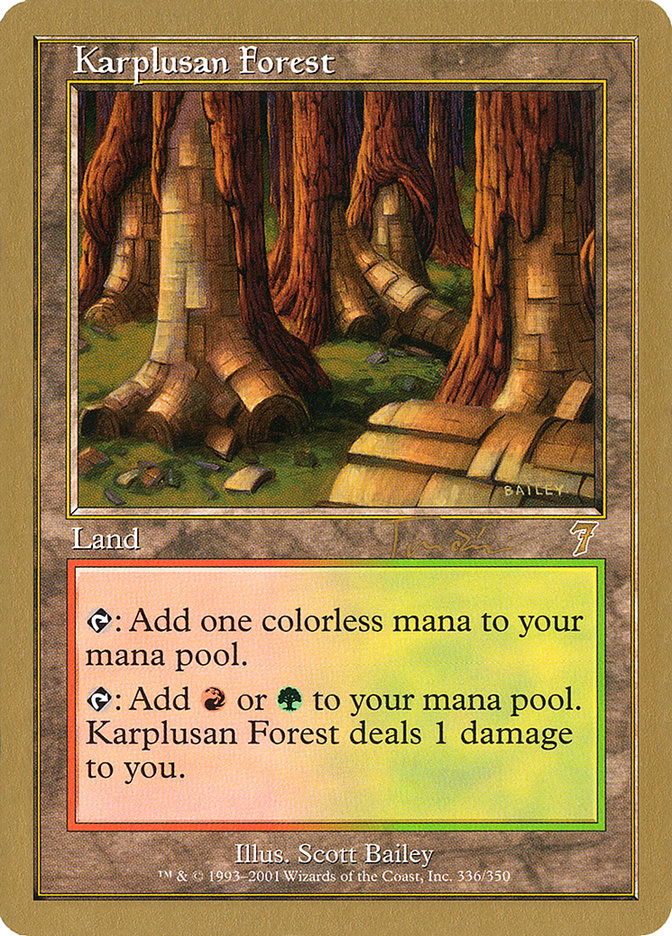 Karplusan Forest (Jan Tomcani) [World Championship Decks 2001] | Gaming Infinity