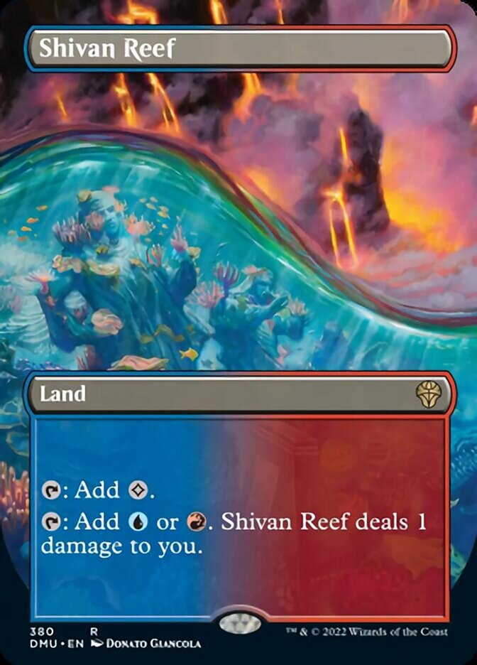 Shivan Reef (Borderless Alternate Art) [Dominaria United] | Gaming Infinity