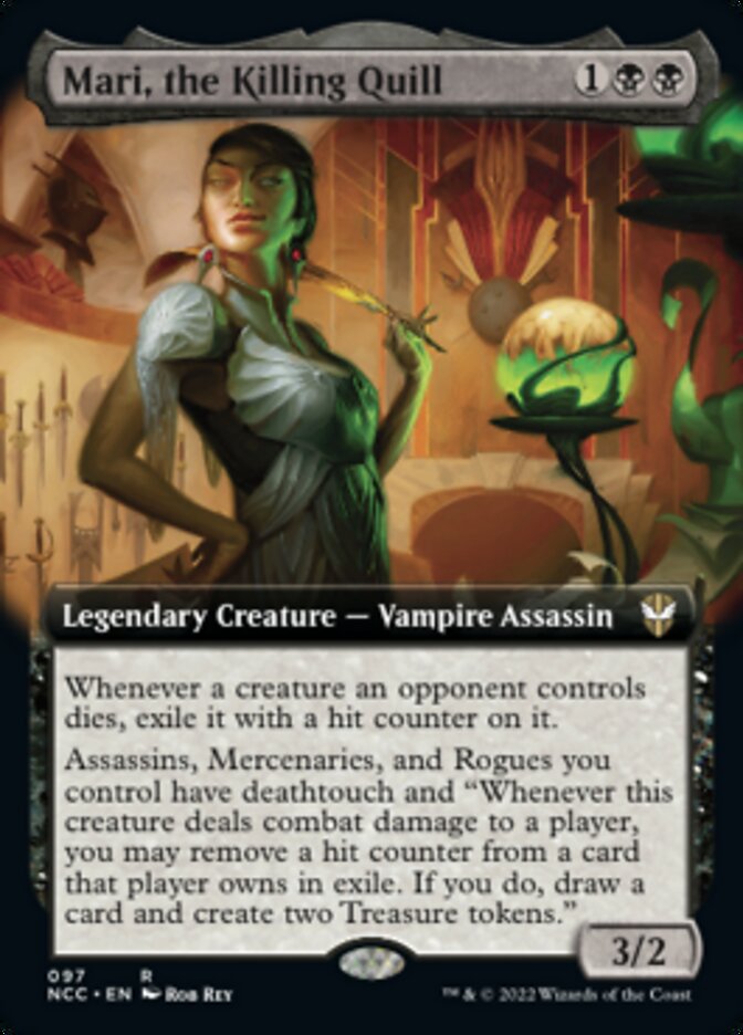 Mari, the Killing Quill (Extended Art) [Streets of New Capenna Commander] | Gaming Infinity