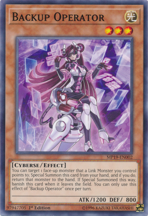 Backup Operator [MP19-EN002] Common | Gaming Infinity