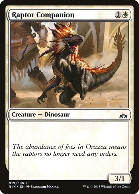 Raptor Companion [Rivals of Ixalan] | Gaming Infinity