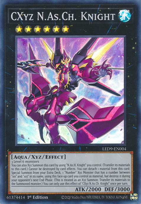 CXyz N.As.Ch. Knight [LED9-EN004] Super Rare | Gaming Infinity