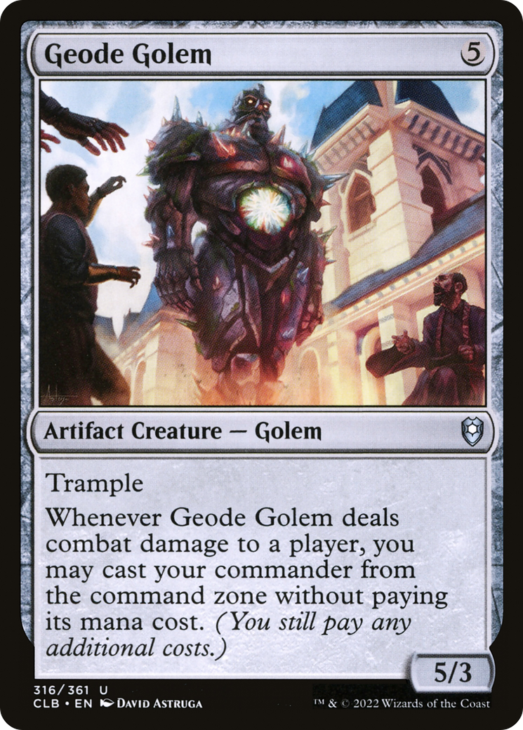 Geode Golem [Commander Legends: Battle for Baldur's Gate] | Gaming Infinity