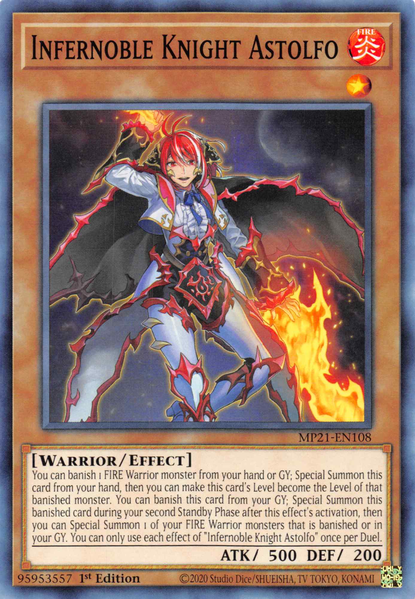 Infernoble Knight Astolfo [MP21-EN108] Common | Gaming Infinity