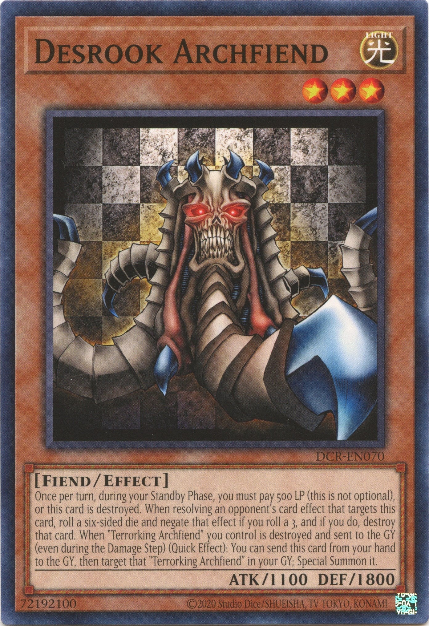 Desrook Archfiend (25th Anniversary) [DCR-EN070] Common | Gaming Infinity