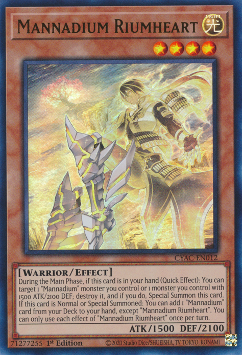 Mannadium Riumheart [CYAC-EN012] Ultra Rare | Gaming Infinity