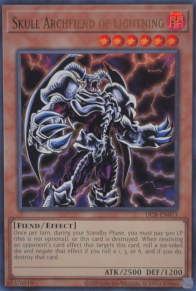 Skull Archfiend of Lightning (25th Anniversary) [DCR-EN073] Ultra Rare | Gaming Infinity