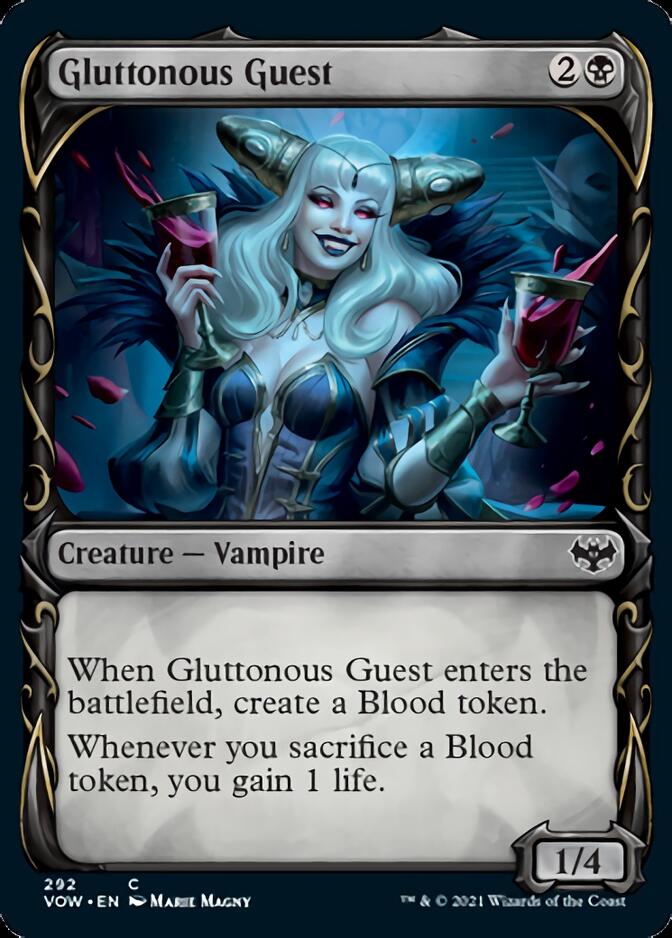 Gluttonous Guest (Showcase Fang Frame) [Innistrad: Crimson Vow] | Gaming Infinity