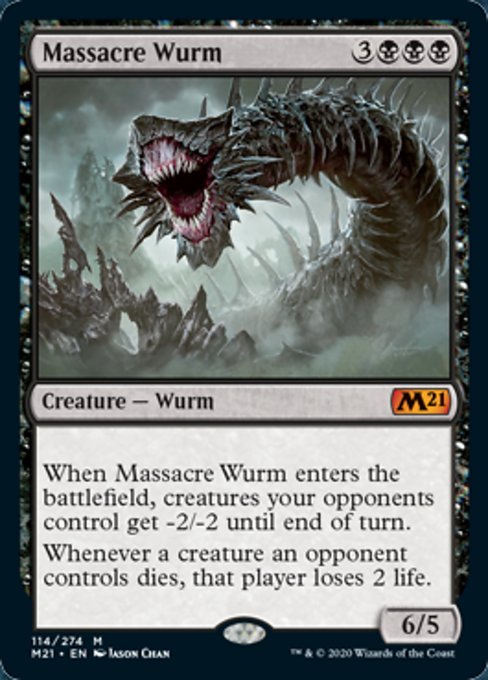 Massacre Wurm [Core Set 2021] | Gaming Infinity
