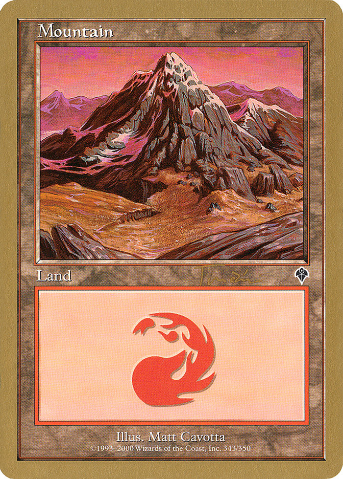 Mountain (jt343a) (Jan Tomcani) (INV) [World Championship Decks 2001] | Gaming Infinity