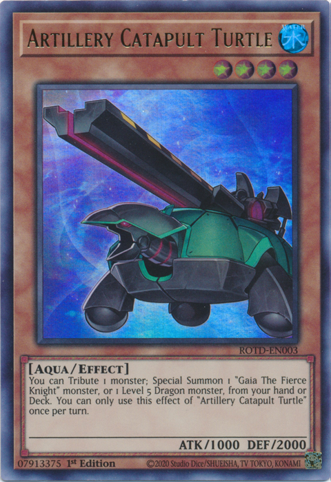 Artillery Catapult Turtle [ROTD-EN003] Ultra Rare | Gaming Infinity