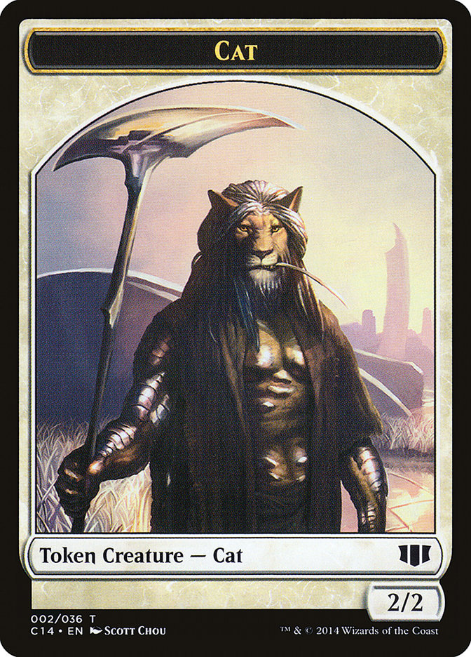 Angel // Cat Double-sided Token [Commander 2014 Tokens] | Gaming Infinity