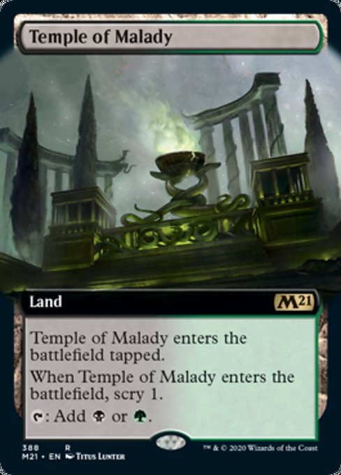 Temple of Malady (Extended Art) [Core Set 2021] | Gaming Infinity