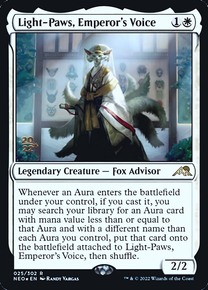 Light-Paws, Emperor's Voice [Kamigawa: Neon Dynasty Prerelease Promos] | Gaming Infinity