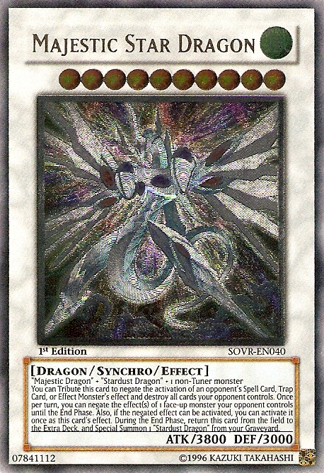 Majestic Star Dragon [SOVR-EN040] Ultimate Rare | Gaming Infinity