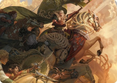 Marshal's Anthem Art Card [The Lord of the Rings: Tales of Middle-earth Art Series] | Gaming Infinity