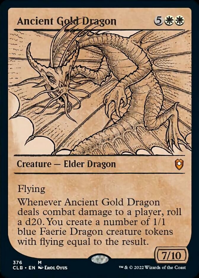 Ancient Gold Dragon (Showcase) [Commander Legends: Battle for Baldur's Gate] | Gaming Infinity