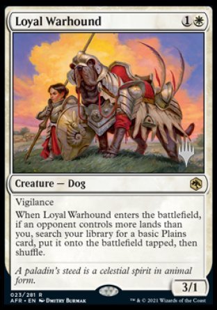 Loyal Warhound (Promo Pack) [Dungeons & Dragons: Adventures in the Forgotten Realms Promos] | Gaming Infinity