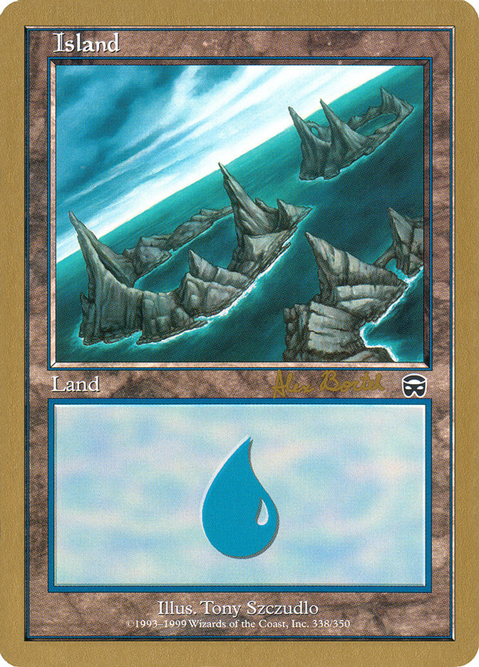 Island (ab338a) (Alex Borteh) [World Championship Decks 2001] | Gaming Infinity