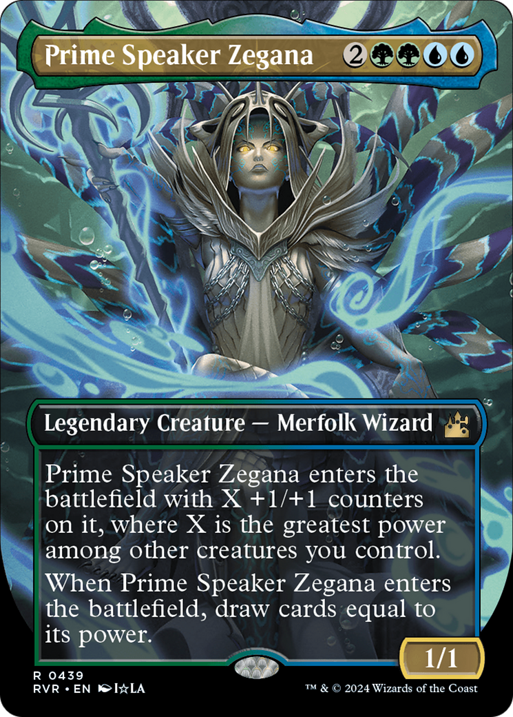 Prime Speaker Zegana (Anime Borderless) [Ravnica Remastered] | Gaming Infinity