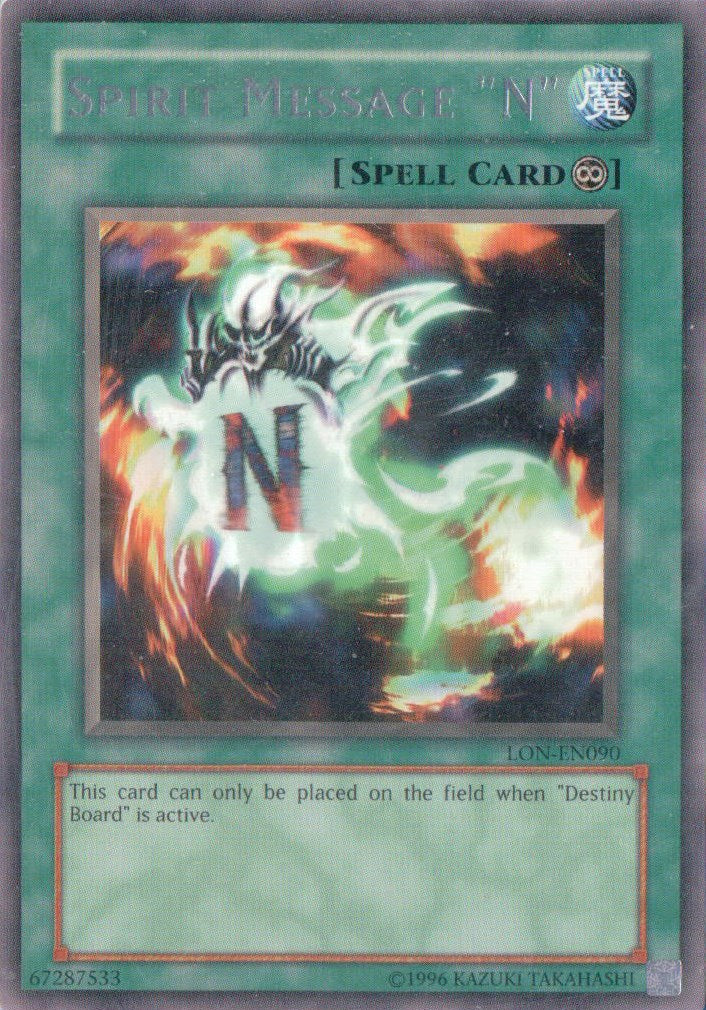 Spirit Message "N" [LON-EN090] Rare | Gaming Infinity