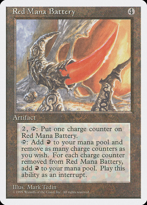 Red Mana Battery [Fourth Edition] | Gaming Infinity