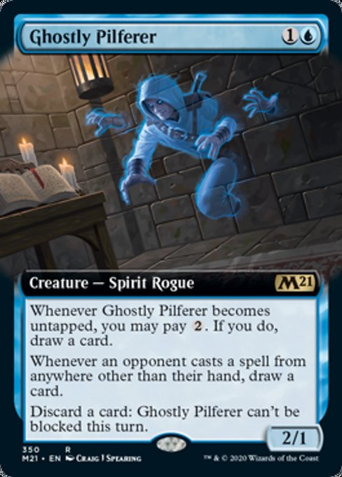 Ghostly Pilferer (Extended Art) [Core Set 2021] | Gaming Infinity