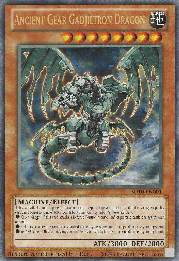 Ancient Gear Gadjiltron Dragon (Oversized) (Machine Madness) [SD10-EN001] Promo | Gaming Infinity