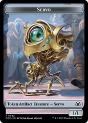 Feather // Servo Double-Sided Token [March of the Machine Commander Tokens] | Gaming Infinity