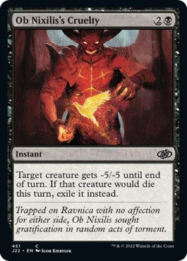 Ob Nixilis's Cruelty [Jumpstart 2022] | Gaming Infinity