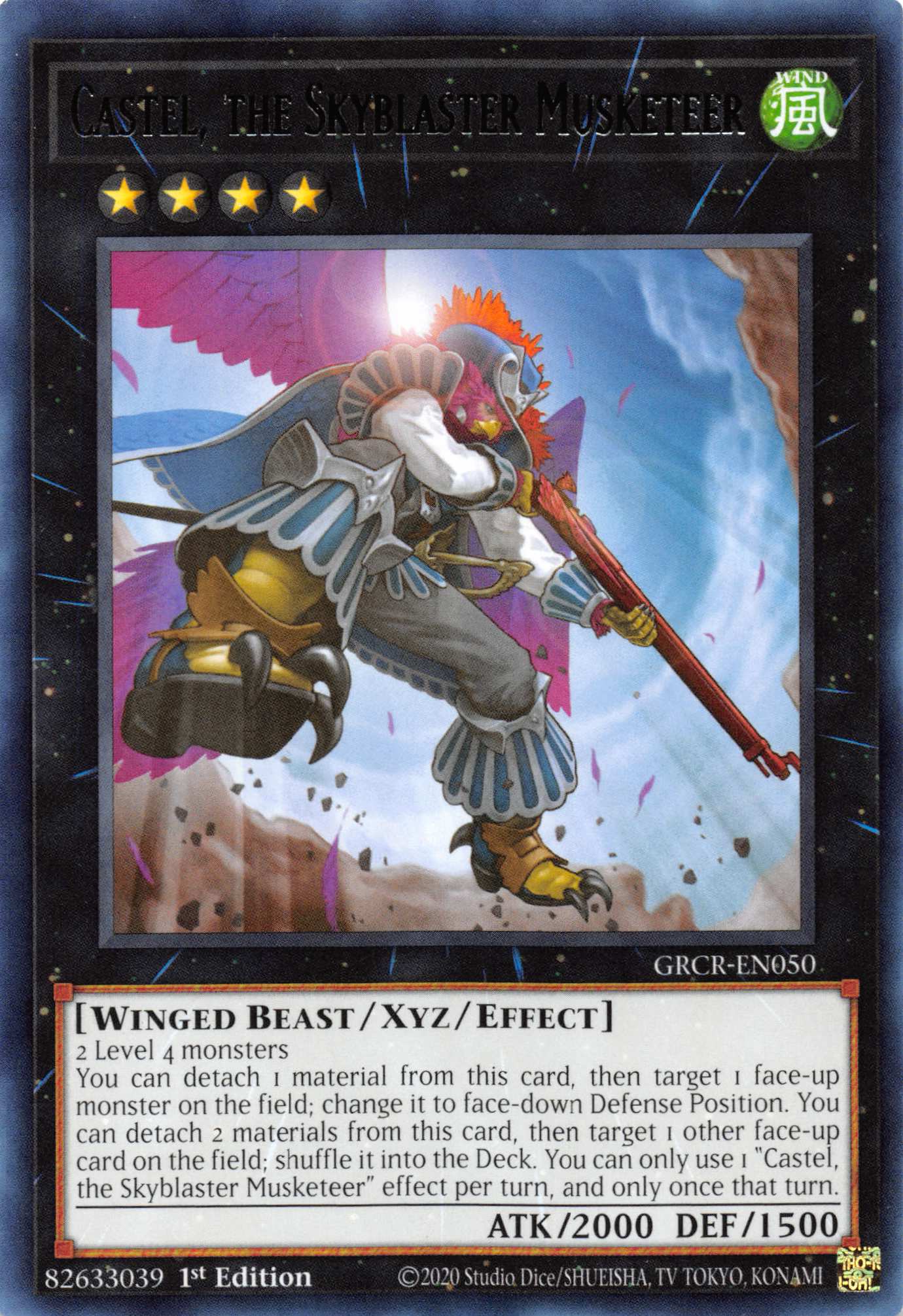 Castel, the Skyblaster Musketeer [GRCR-EN050] Rare | Gaming Infinity