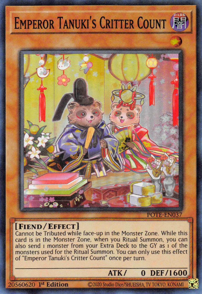 Emperor Tanuki's Critter Count [POTE-EN037] Super Rare | Gaming Infinity