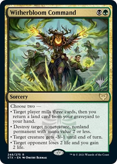 Witherbloom Command (Promo Pack) [Strixhaven: School of Mages Promos] | Gaming Infinity